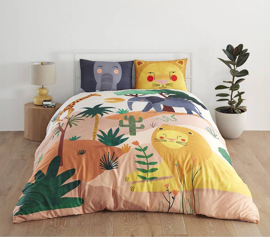 In the Savanna 100% Cotton Duvet & Pillowcase Set