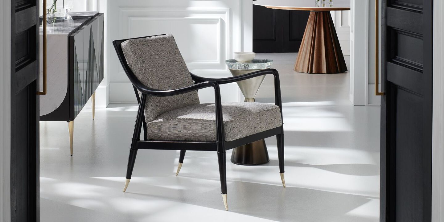 light grey and black chair with gold feet light grey and black chair with gold feet
