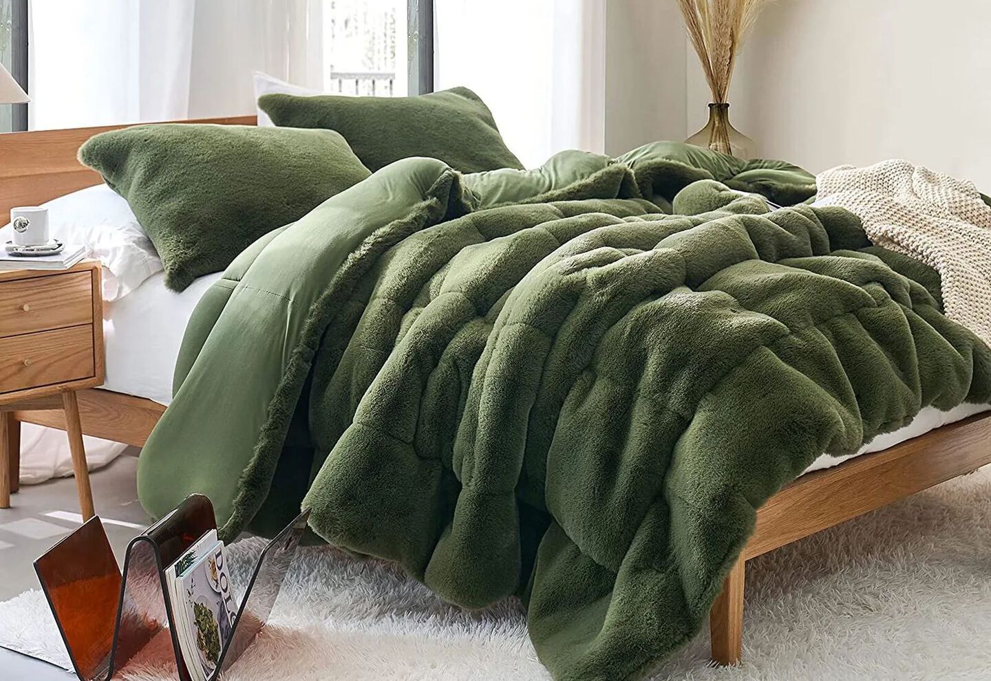 Byourbed Chunky Bunny Yoga - Coma Inducer® Oversized Comforter in the color Chive