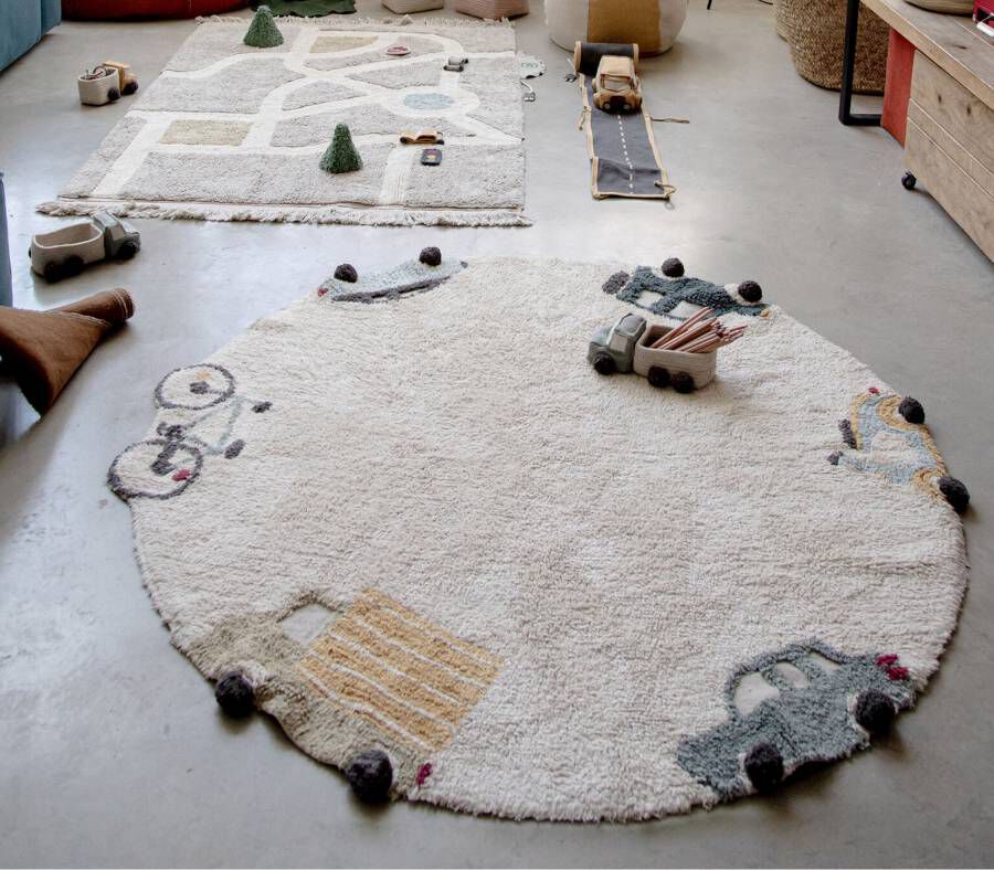 Lorena Canals Washable Rugs, Trucks, Wheels, and Map