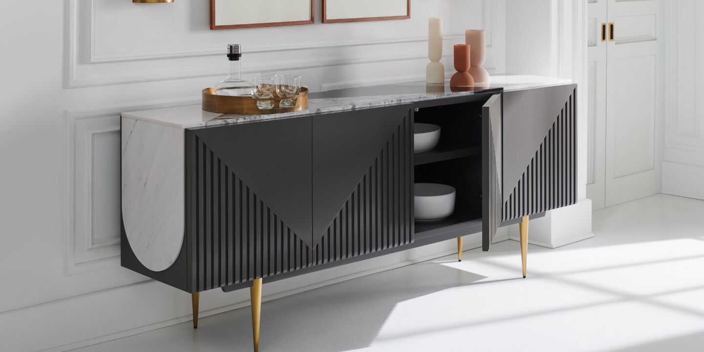 dark grey console with marble top and gold legs dark grey console with marble top and gold legs
