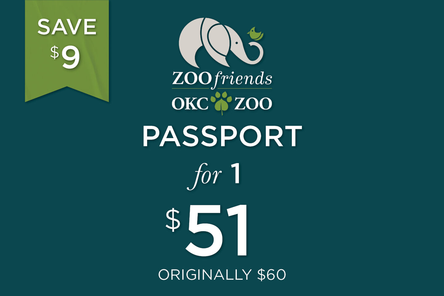 Zoo Friends OKC Zoo - Passport for 1 for $51, Originally $60, Save $9