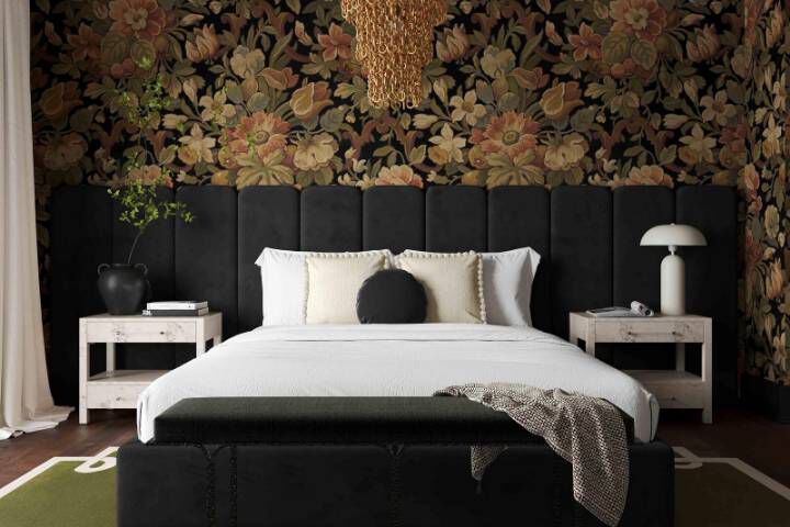  TOV Furniture Palani Bed with Wings