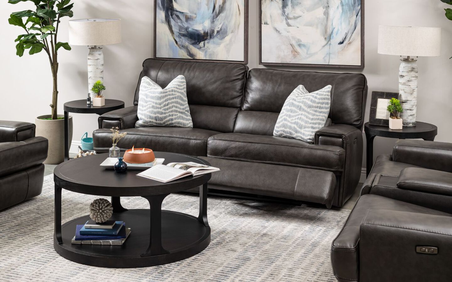 Slate Zero Gravity Reclining Sofa by Boulevard