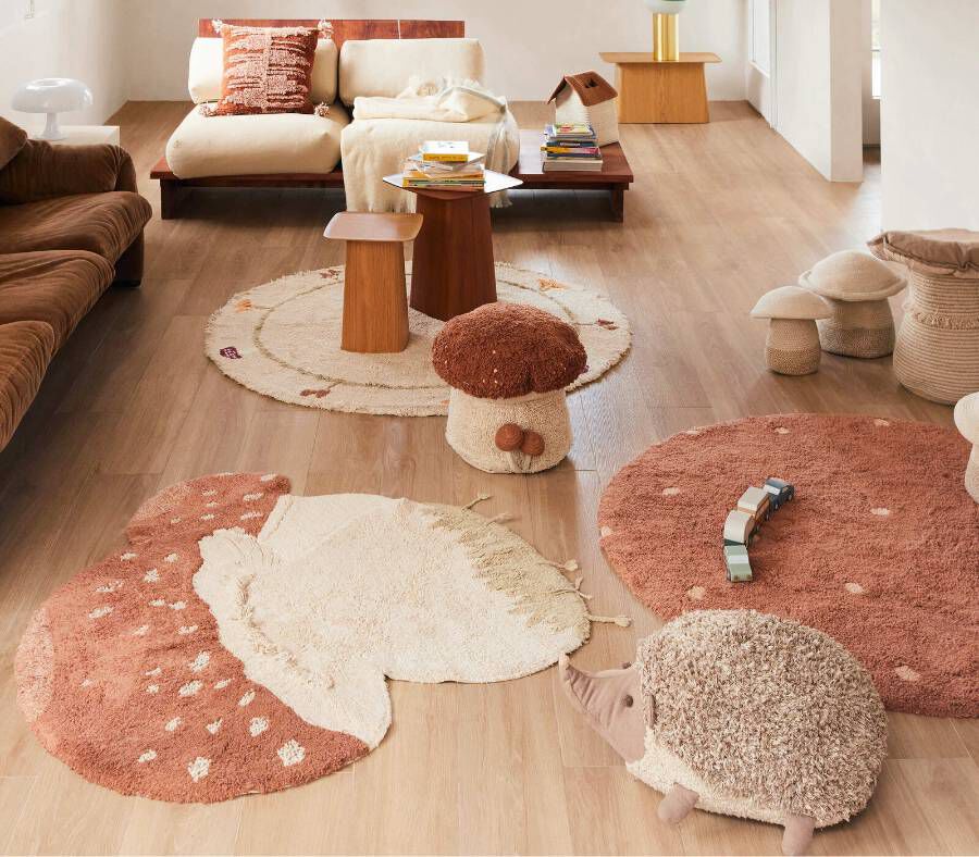 Lorena Canals Washable rug Floor cushion Boletus