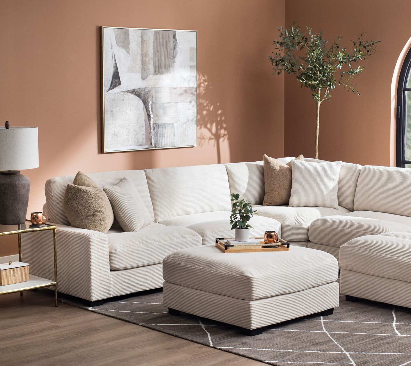 Arizona 5 pc Corded Sectional by Elements