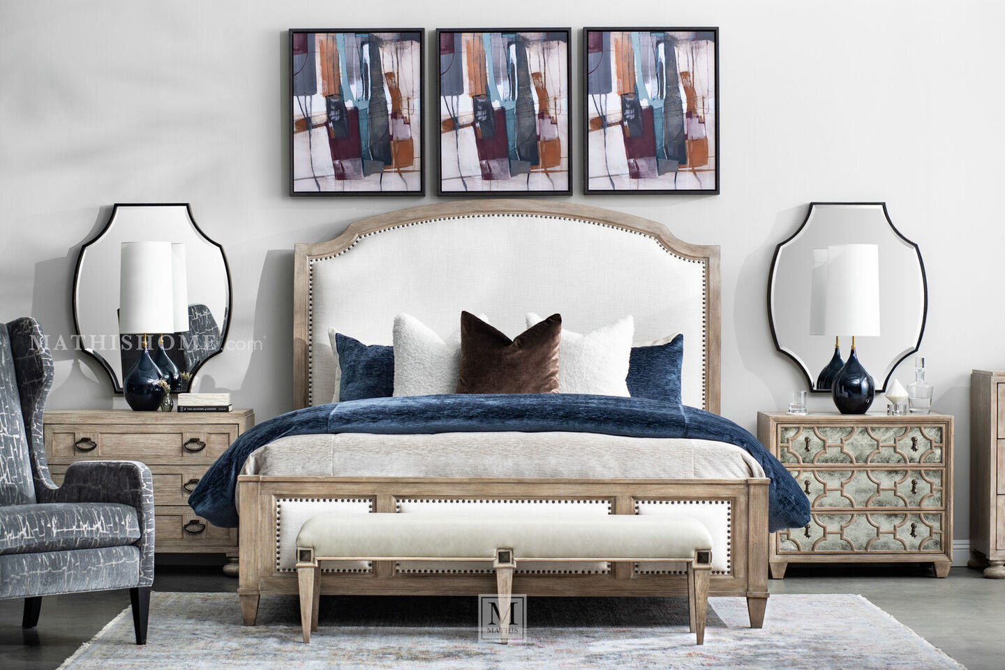 Bernhardt Santa Barbara Bed in Modern Bedroom Bernhardt Santa Barbara Bed in Modern Bedroom