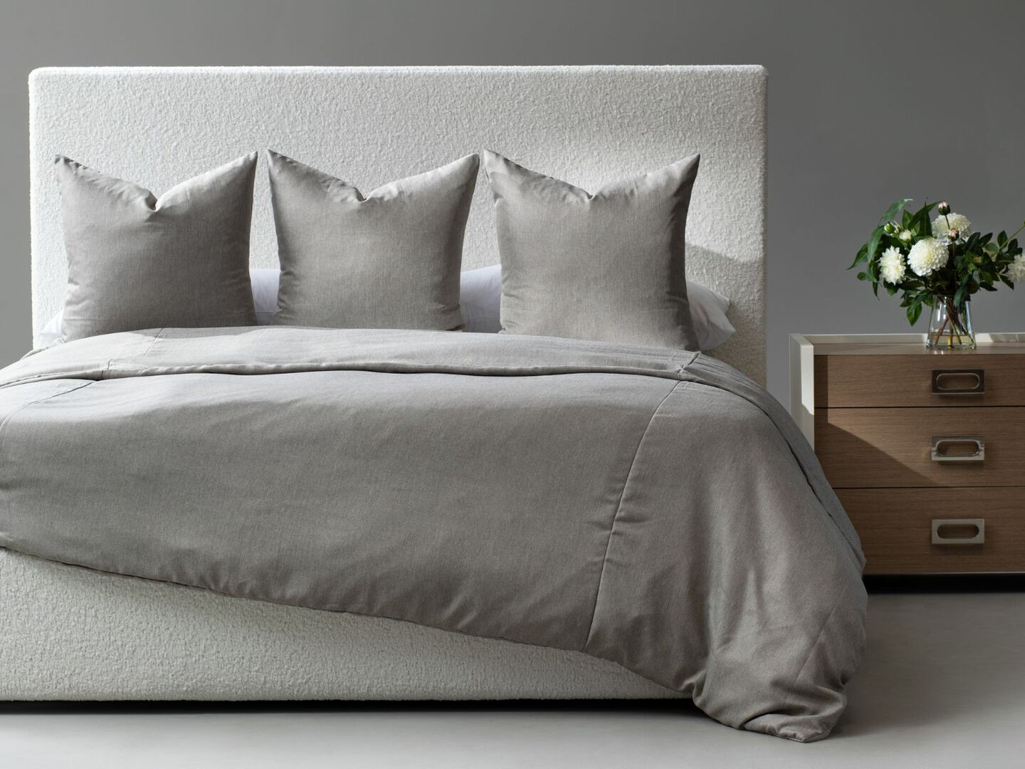 Flax King Duvet Set by MB Home
