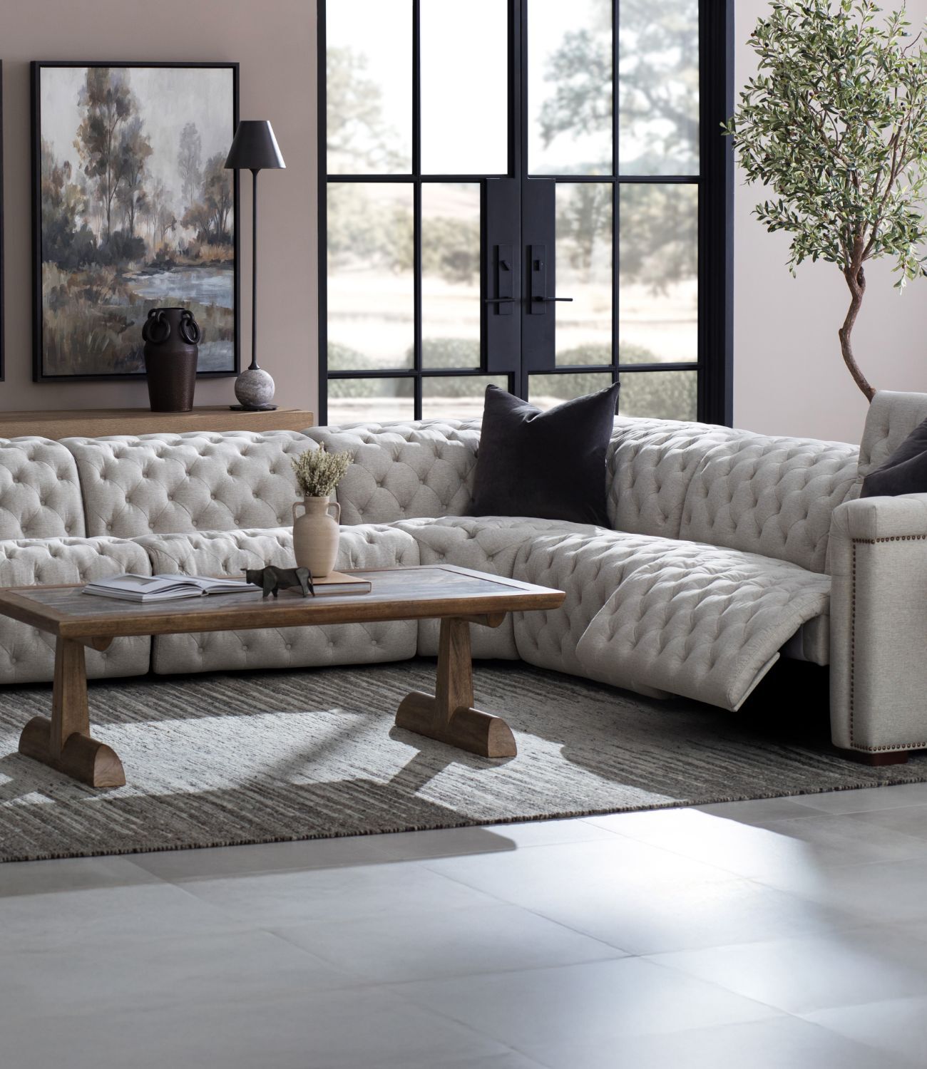 Hooker Savion Five Piece Sectional
