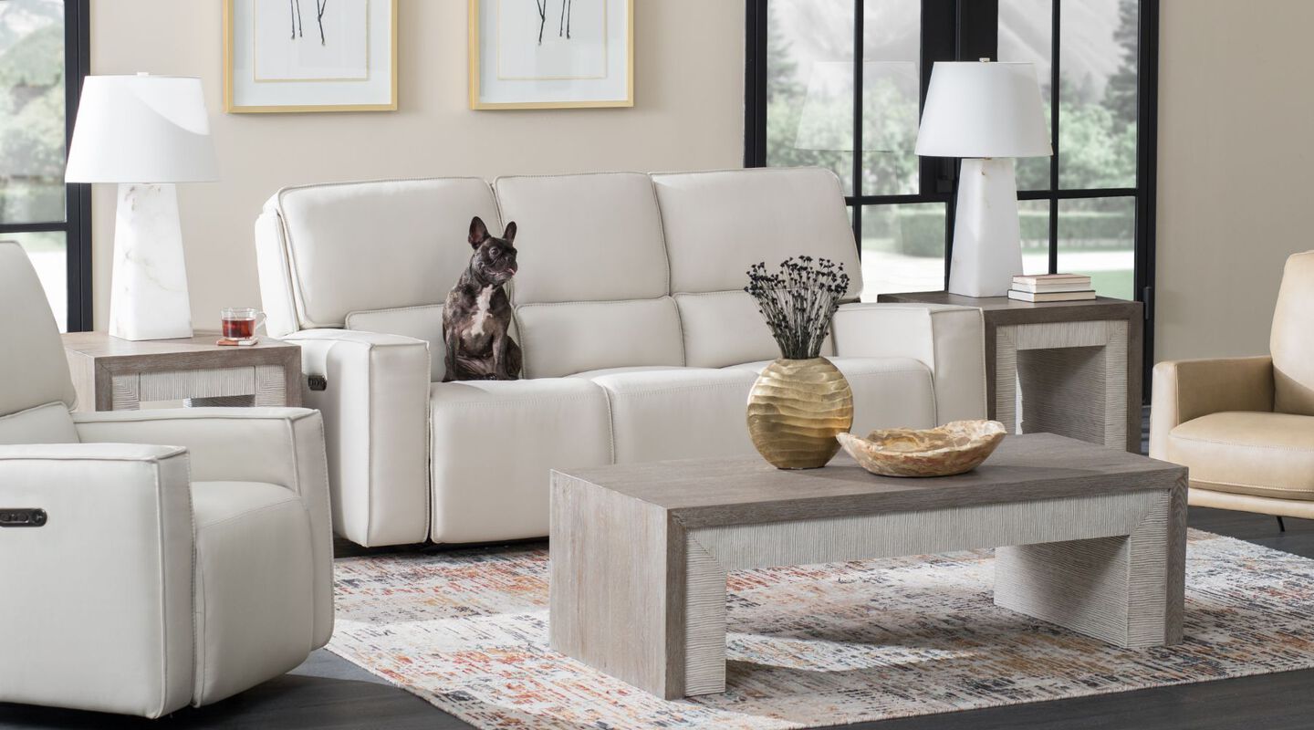 Miles Zero Gravity Power Sofa in Cream by Hooker Miles Zero Gravity Power Sofa in Cream by Hooker