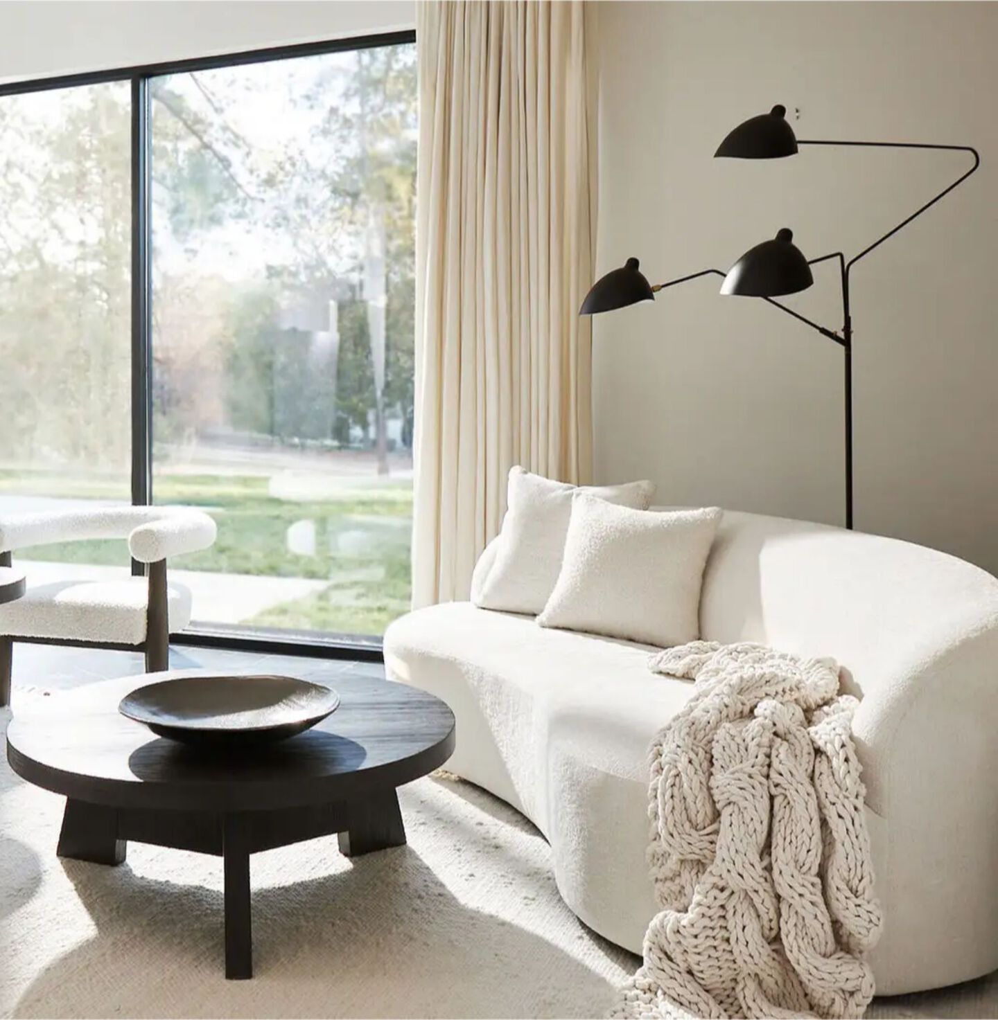 Elle Sofa in White by Bernhardt
