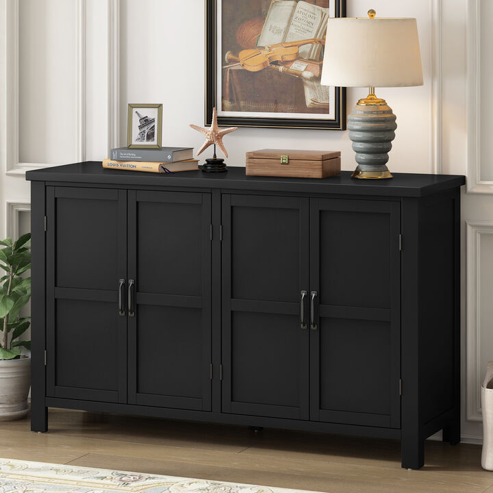 Merax 4-Door Storage Sideboard with Adjustable Shelves