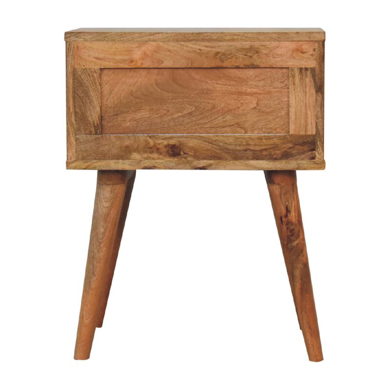 Artisan Furniture Slade 2 Drawer Oak-ish Solid Wood Nightstand
