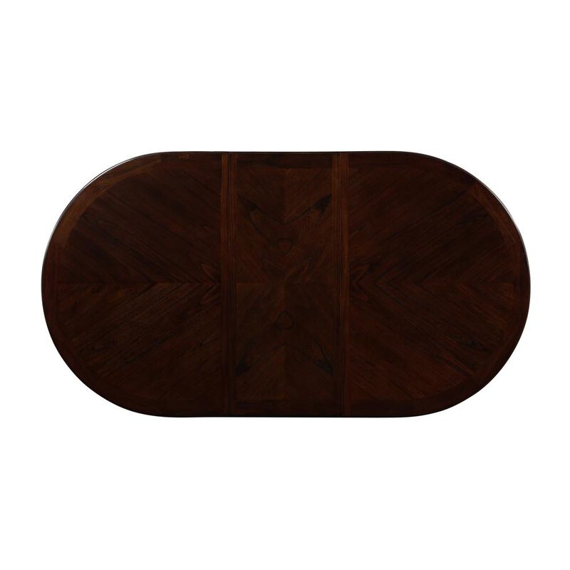 New Classic Furniture Furniture Bixby Contemporary Solid Wood Dining Table in Espresso