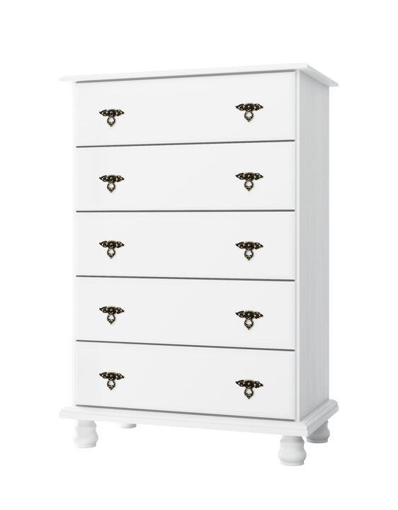 100% Solid Wood Kyle 5-Drawer Chest