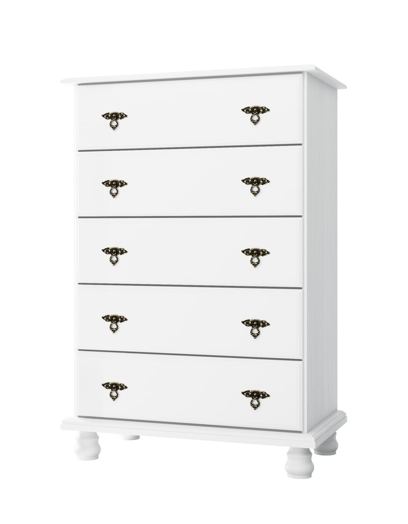 100% Solid Wood Kyle 5-Drawer Chest