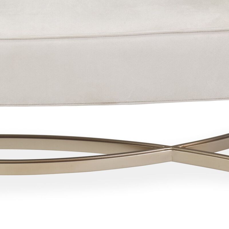 Michael Amini Malibu Crest Bed Bench - Chardonnay