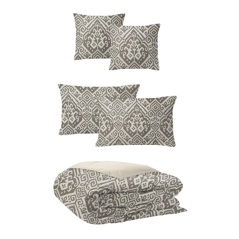 6ix Tailors Fine Linens Teagan Truffle Comforter Set