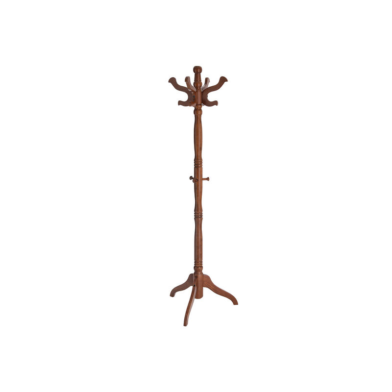 Coat Rack Free Standing with 11 Hooks, Wooden Hall Tree Coat Hat Tree