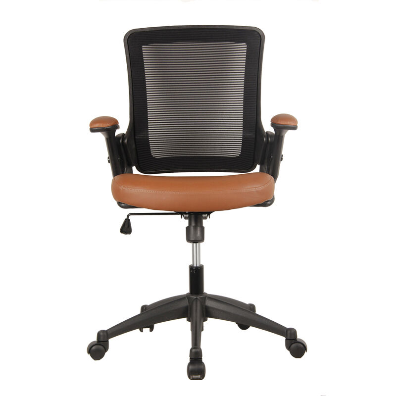 Mid-Back Mesh Task Office Chair With Height Adjustable Arms