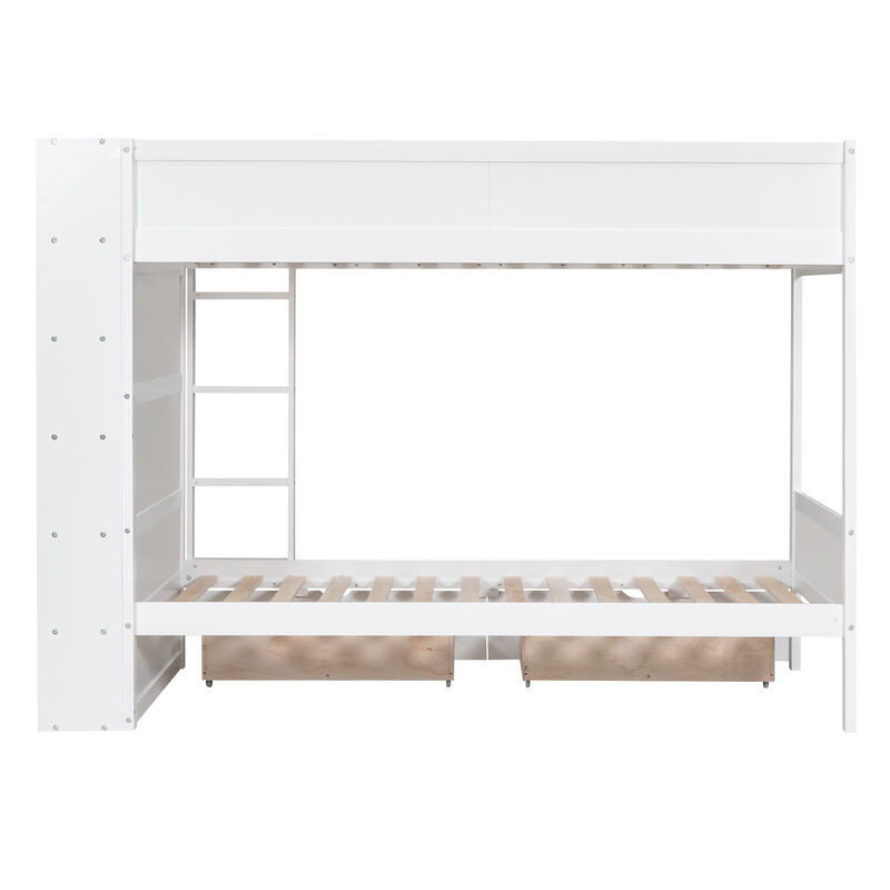 Merax Storage Bunk Bed With 2 Drawers