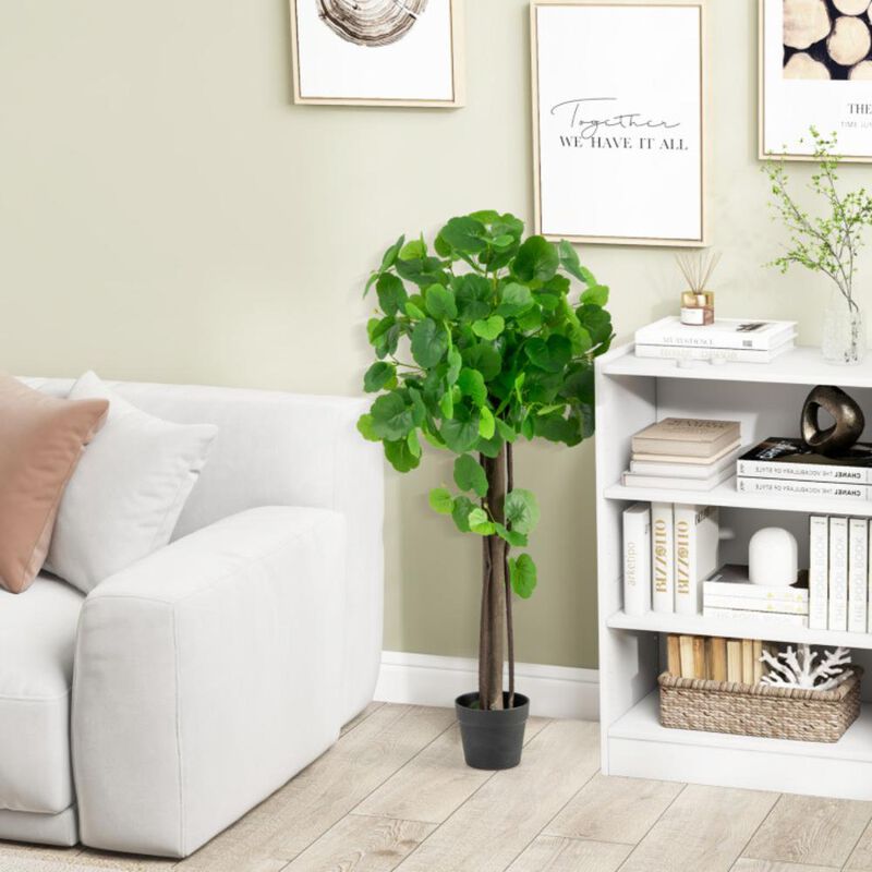Hivvago 44 Inch Artificial Crabapple Tree with Adjustable Branches for Decor