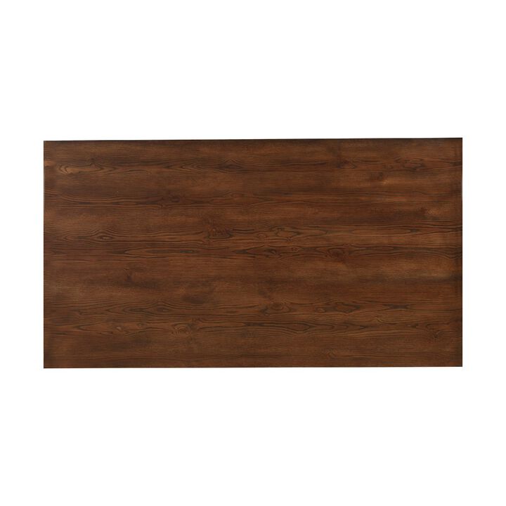 Arendal Trestle Rectangular Dining Table, Burnished Dark Oak