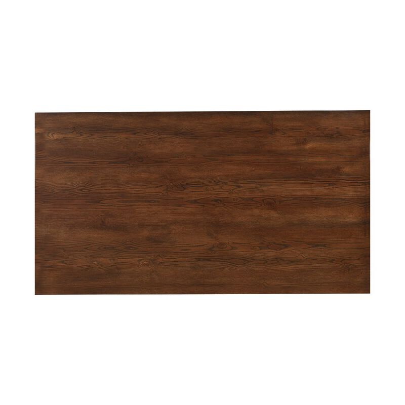 Arendal Trestle Rectangular Dining Table, Burnished Dark Oak
