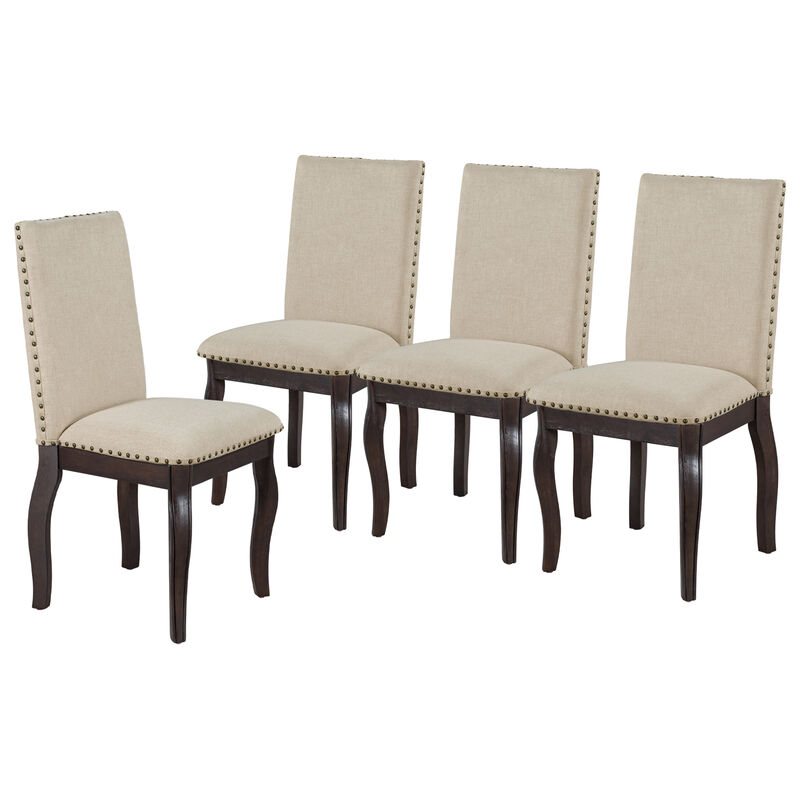 Merax 5-Piece Farmhouse Dining Table Chairs Set