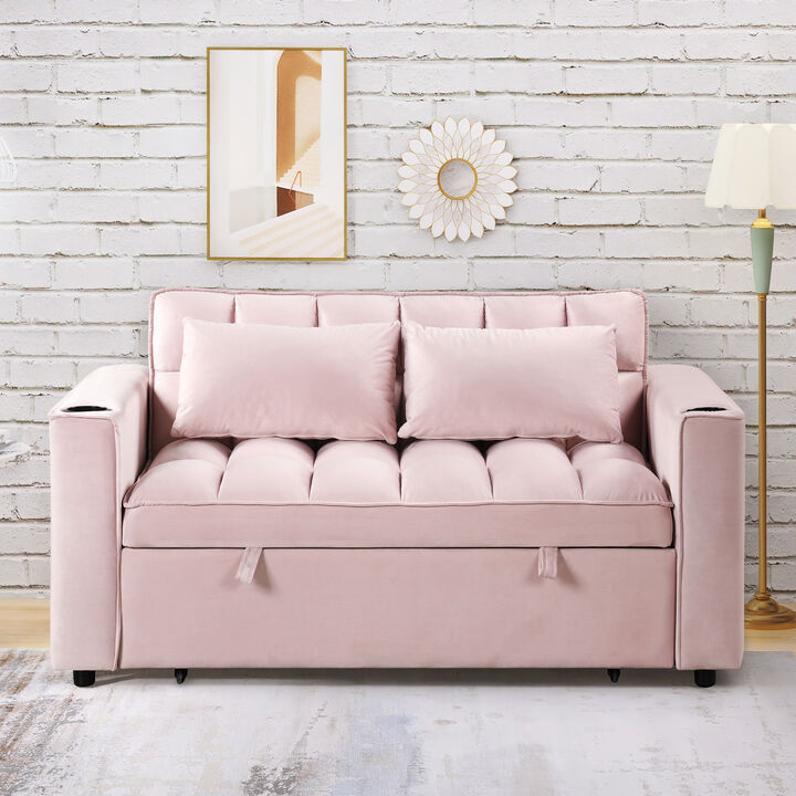 Merax 4-1 Multi-Functional Sofa Bed with Cup Holder