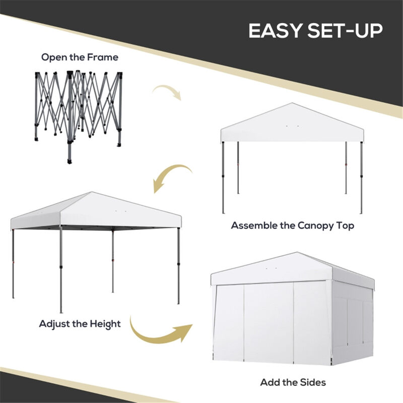 Pop Up Canopy Tent, Portable Outdoor Shelter for Camping, Patio & Events