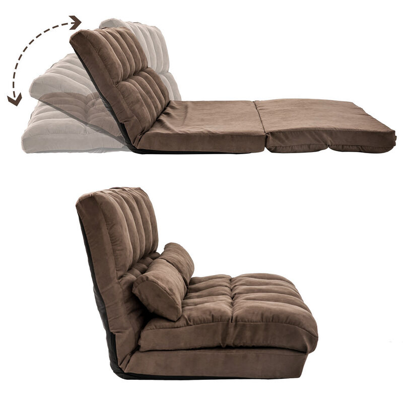 Merax Double Chaise Lounge Floor Sofa