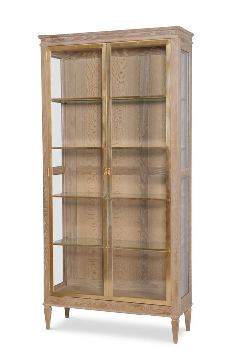 Stocked Brass Front Curio