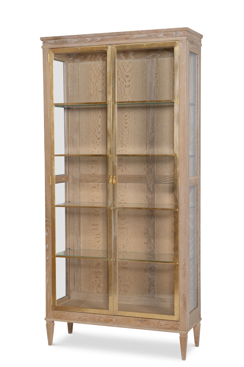 Stocked Brass Front Curio
