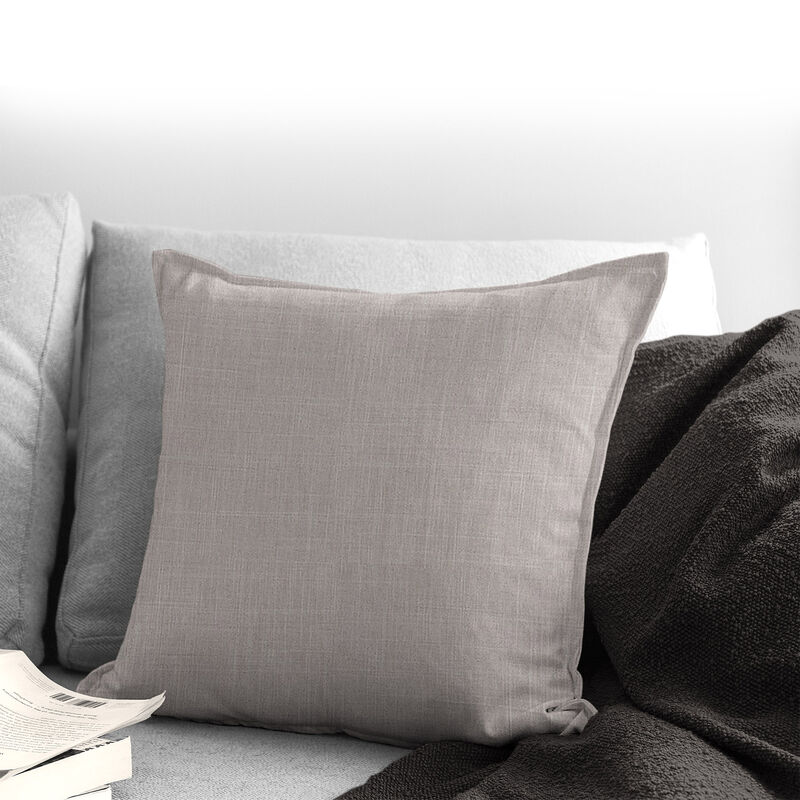 6ix Tailors Fine Linens Austin Taupe Decorative Throw Pillows