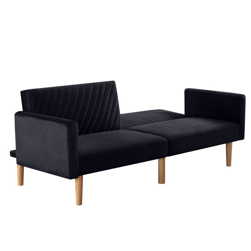 77.2 in. Velvet Twin Size Sofa Bed
