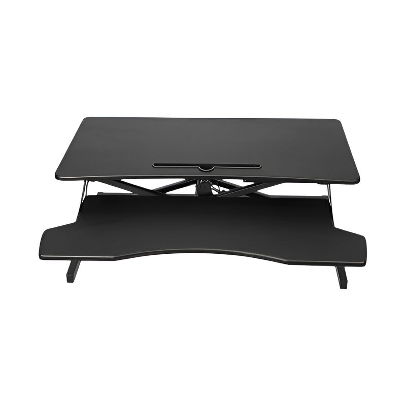 Sit to Stand Height Adjustable Desk Converter, Tabletop Workstation for Laptops & Dual Monitors