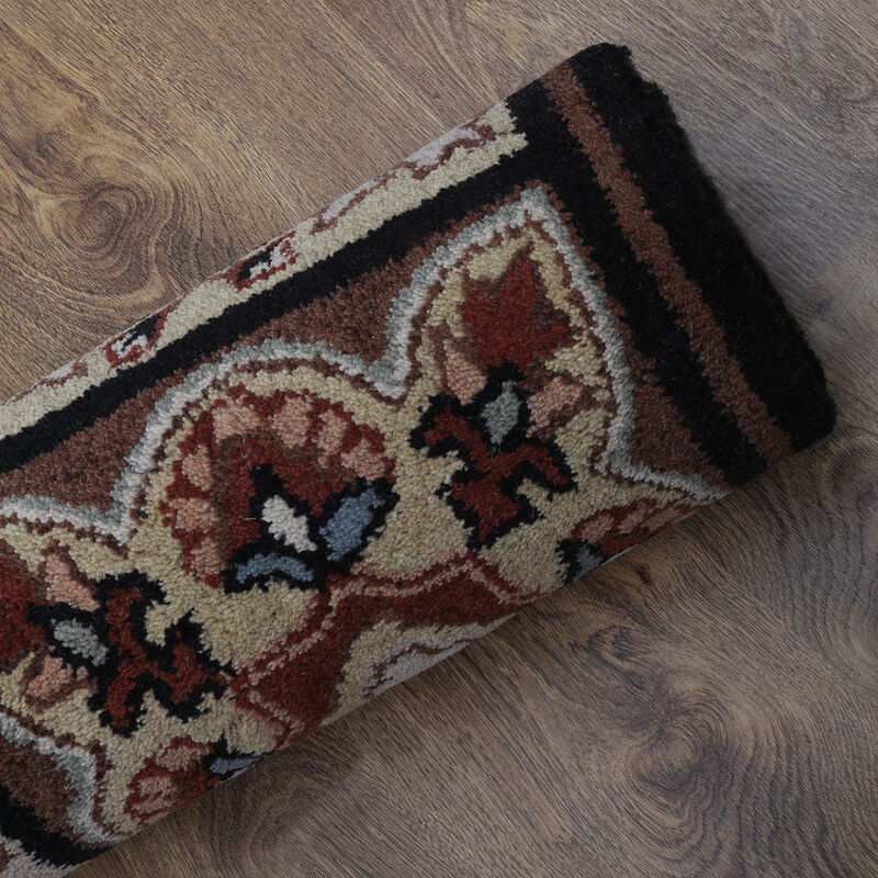 RUGSOTIC CARPETS HAND TUFTED WOOL ECO-FRIENDLY AREA RUGS  - 5'x8', Rectangle Shape, Multicolor, Floral Modern Design, High Pile Thick Handmade Area Rugs for Living Room, Bed Room (K0TM14)