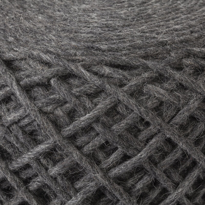 Allium Gray Pouf