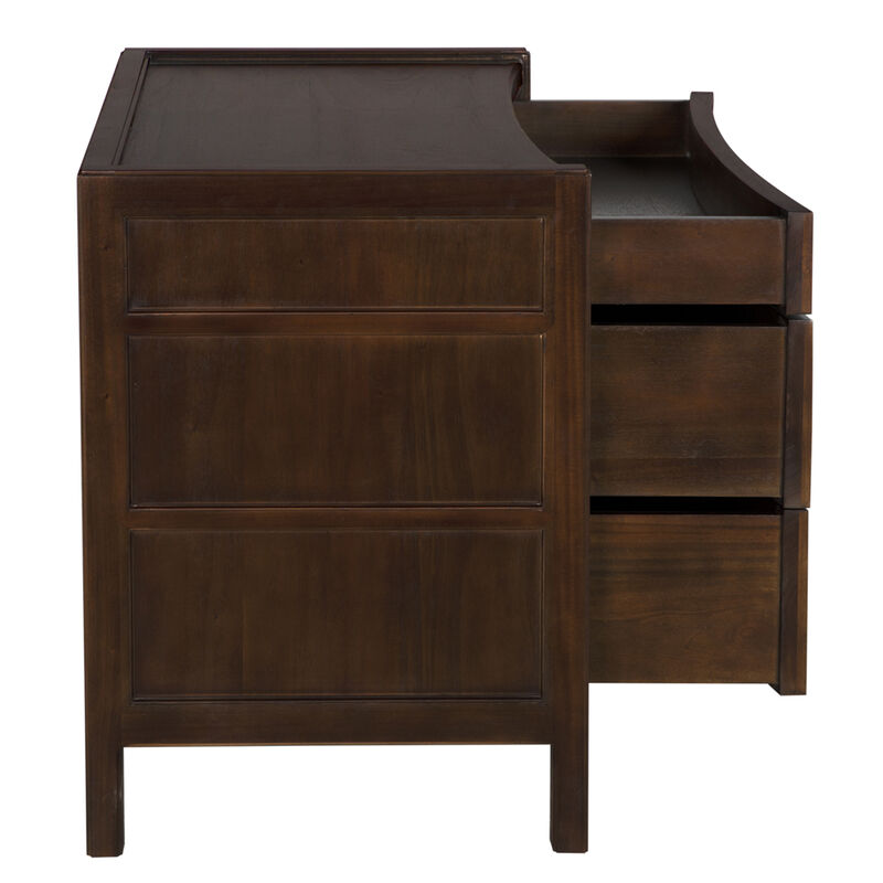 Hampton Side Table Hand Rubbed Brown