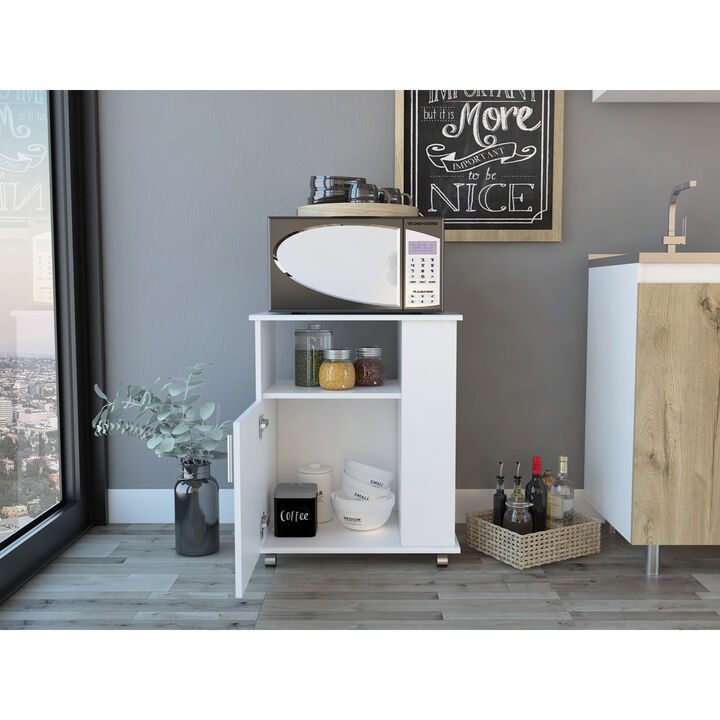 Correy 4-Shelf Microwave Cabinet With Caster
