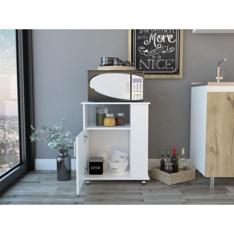 Correy 4-Shelf Microwave Cabinet With Caster