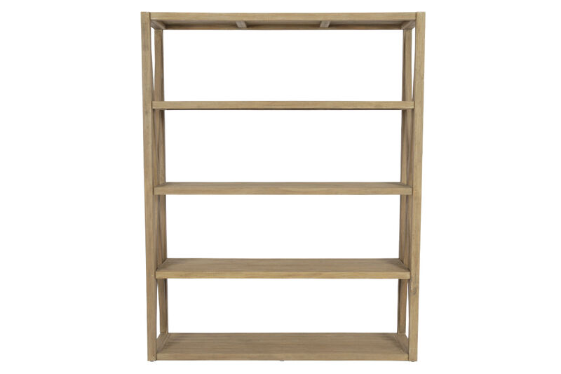 Coastal Teak X Bookcase