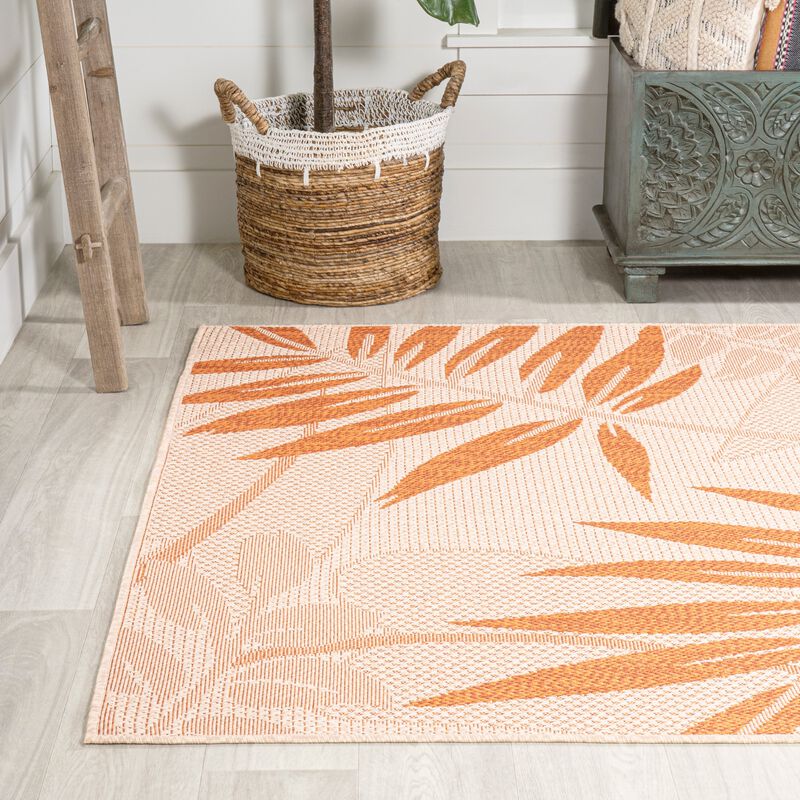 Havana Tropical Palm Leaf Indoor/Outdoor Area Rug