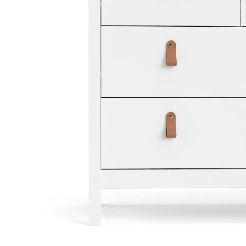 Tvilum Madrid 8 Drawer Double Dresser , White