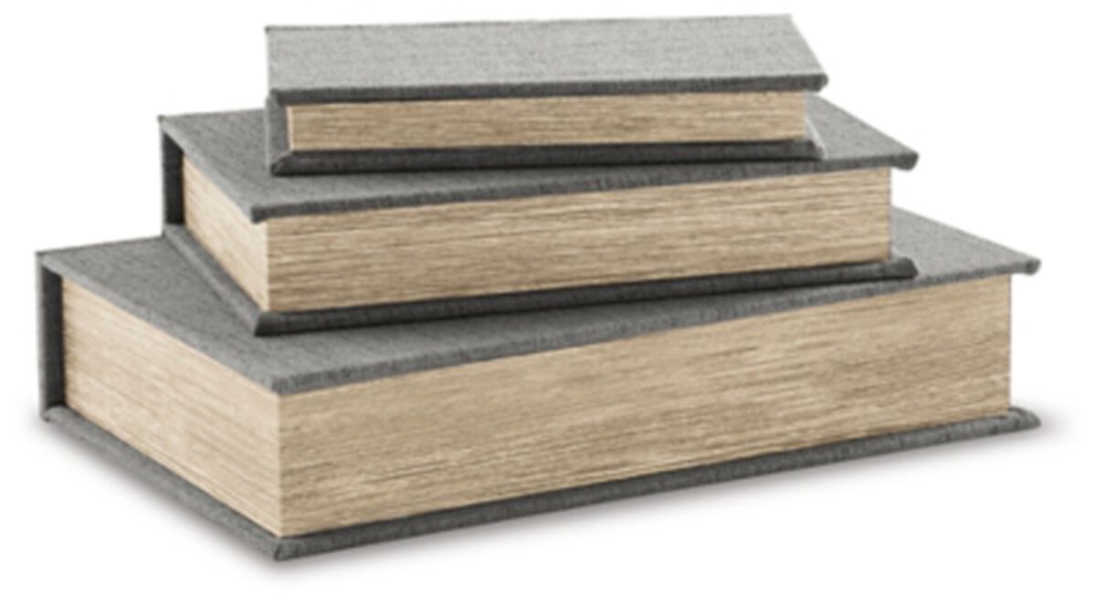 Jolina Box in Gray (Set of 3)
