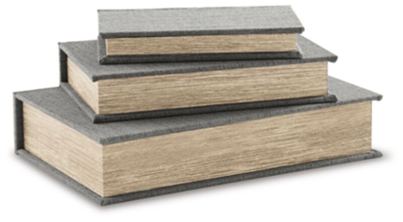 Jolina Box in Gray (Set of 3)