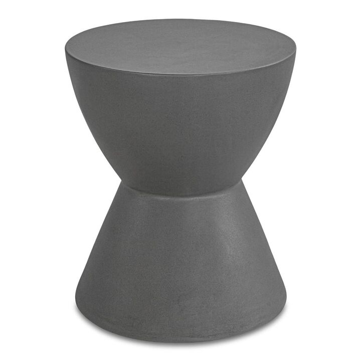 Moe’s Hourglass Outdoor Stool Dark Grey