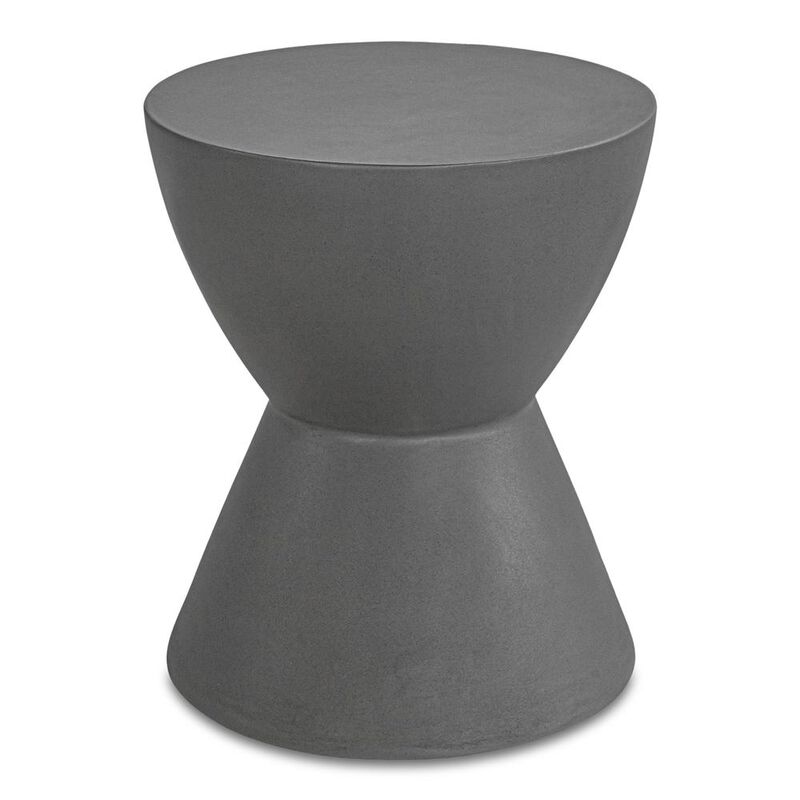 Moe’s Hourglass Outdoor Stool Dark Grey