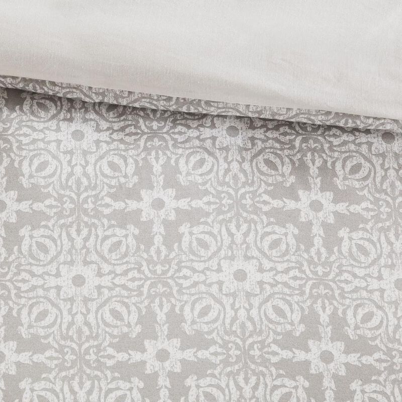 Belen Kox Ivory Embroidered Reversible Duvet Cover Set, Belen Kox